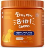 Zesty Paws 8-in-1 Dog Multivitamin Chewables - Digestive & Immune Support Dog Supplements - Support Skin, Heart & Liver Health - Peanut Butter Flavour - 90 Count - Image 2