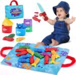 hahaland Montessori Toys for 1 Year Old - Toddler Toys for 1 2 Year Old Boys Girls Toy, Montessori Educational Baby Toy 6-12-18 Months, 10 in 1 Fishing Game with Baby Stacking Cups - Image 2