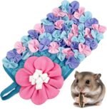 1 Pcs Animal Enrichment Foraging Pad for Rabbits & Small Pets, Stimulating Feeding Activity Toy with Removable Treats for Hedgehogs & Rodents, Chew-Proof Polyester Fabric Training Mat - Image 2