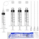 10 Pack 5ml Luer Lock Syringe with Cap and Soft Plastic Tube, Individually Wrapped, Suitable for Pet Feeding, Liquids Measuring Ink Dispensing - Image 2