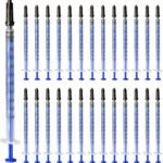100Pack 1ml 1cc Pipette Syringe with Caps for Scientific Labs and Pet Feeding Multiple Uses Disposable Syringe Tools - Image 2