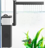 10W Powerful Aquarium Filter, Adjustable Filter for 5-20Gal Fish Tank with Biochemical Sponges, Submersible Fish/Turtle Water Filters, Filtration/Oxygenation/Water Cycle 3in1 Filter - Image 2