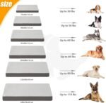KSIIA Orthopedic Dog Crate Bed for Medium Dogs- Plush Washable Dog Bed with Egg Crate Foam and Removable Cover, 89 x 56 cm, Gray - Image 7