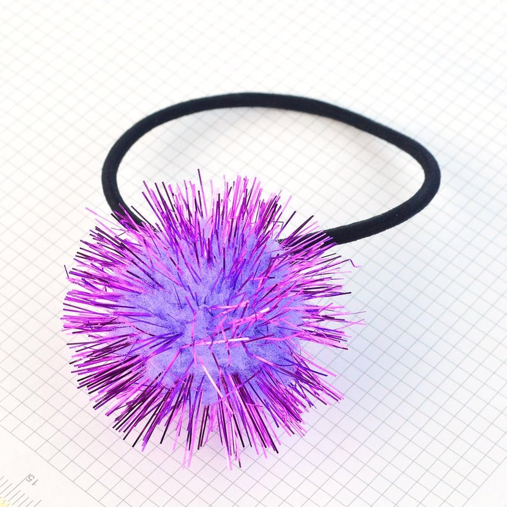baotongle 70 PCS Assorted Color Sparkle Balls, Tinsel Pom Poms Glitter for Cat Kittens - Image 6