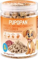 Freeze-Dried Chicken Liver Treats, Chicken Cat Treats, Cube Snacks for Pets, Single Ingredient Chickens Dog Treat Bite-Sized Pieces - Image 9
