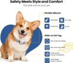 Smart QR Code & NFC Pet ID Tag – Personalized Silent Dog Name Tag with Modifiable Emergency Contact, Waterproof Silicone Slide on Design, Online Profile, 1 Piece (Black), CA - Image 4