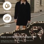 New Leopard Fake Collar and Cuffs Set Detachable Collar Dickey Mini Cape Blouse Half Shirts Doll Peter Pan Faux False (Leopard Print Suit) - Image 4