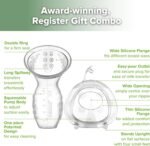 haakaa Manual Breast Pump 4oz/100ml and Ladybug Milk Collector 2.5oz/75ml Combo for Breastfeeding, Made of Food Grade Silicone - Image 5