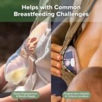 haakaa Manual Breast Pump 4oz/100ml and Ladybug Milk Collector 2.5oz/75ml Combo for Breastfeeding, Made of Food Grade Silicone - Image 6