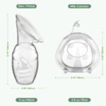 haakaa Manual Breast Pump 4oz/100ml and Ladybug Milk Collector 2.5oz/75ml Combo for Breastfeeding, Made of Food Grade Silicone - Image 9