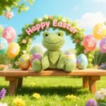 Apricot Lamb Toys Plush Velvet Frog Stuffed Animal Soft Cuddly Perfect for Child (Green Frog, 9 Inches) - Image 3