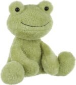 Apricot Lamb Toys Plush Velvet Frog Stuffed Animal Soft Cuddly Perfect for Child (Green Frog, 9 Inches) - Image 6