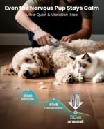 oneisall Dog Grooming Clippers Thick/Heavy Coats, 4-in-1 Dog Grooming Kit with Stainless Steel Blade, Low Noise Cordless Dogs Hair Trimmer for Paw Nail Grinder for Dogs Cats Animals (PC15) - Image 5