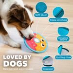 Outward Hound Tough Skinz Durable Squeaky Dog Toy with Two Tough Layers, Donut, Multicolor, Small - Image 5
