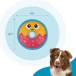 Outward Hound Tough Skinz Durable Squeaky Dog Toy with Two Tough Layers, Donut, Multicolor, Small - Image 6