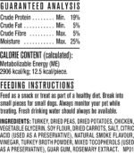 Nature's Recipe Chewy Bites, Natural Dog Treats, Turkey, Pea & Carrot Recipe 454g (Pack of 1) - Image 6