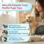 Pacific Pups Products Rope Dog Toys for Small Dogs and Medium Dogs - Benefits Non-Profit Dog Rescue - Dog Rope Toys for Small Dogs and Medium Breeds - Cotton Dog Toys Ropes for Medium Dogs Boredom - Image 4