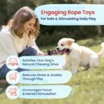 Pacific Pups Products Rope Dog Toys for Small Dogs and Medium Dogs - Benefits Non-Profit Dog Rescue - Dog Rope Toys for Small Dogs and Medium Breeds - Cotton Dog Toys Ropes for Medium Dogs Boredom - Image 6