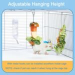 2Pcs Stainless Steel Rat Foraging Toys - Hanging Puzzle Feeder for Fancy Mice, Rodents & Parakeets - Fruit/Veggie Holder Cage Accessories - Image 5