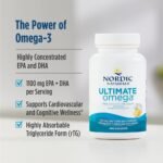 Nordic Naturals Ultimate Omega SoftGels - Omega-3 Supplement, Concentrated Fish Oil With More DHA and EPA, Supports Heart Health, Brain Development and Overall Wellness, Lemon, 120 Count - Image 5