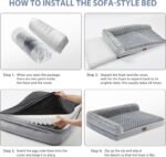 BFPETHOME Orthopedic Dog Beds for Large Dogs-Waterproof Sofa Dog Bed with Removable Washable Cover, Large Dog Bed with Waterproof Lining and Nonskid Bottom,Pet Bed for Large Dogs - Image 6
