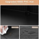 XiaZ Guinea Pig Cage with Waterproof PVC Bottom Liner & One-Hand Release Hook, Triple Fixing C&C Cage for Guinea Pigs, Bunny, Rabbit, Hedgehog, Small Animal Indoor Playpen 48''L x 24''W x 16''H - Image 7