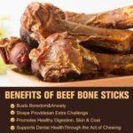 Natural Bully Sticks 100% Beef Single Ingredient for Small & Medium Dogs 2pcs, 7"-8" Fully Digestible Bison Dog Chew Bones - Crispy Texture, Long-Lasting for Pet Chewing - Image 3