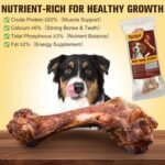 Natural Bully Sticks 100% Beef Single Ingredient for Small & Medium Dogs 2pcs, 7"-8" Fully Digestible Bison Dog Chew Bones - Crispy Texture, Long-Lasting for Pet Chewing - Image 4