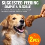 Natural Bully Sticks 100% Beef Single Ingredient for Small & Medium Dogs 2pcs, 7"-8" Fully Digestible Bison Dog Chew Bones - Crispy Texture, Long-Lasting for Pet Chewing - Image 7