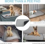 Washable Pee Pads for Dogs, Pee Pads Waterproof Potty Training Pad for Dogs, 89.5*59.2cm(34.5"x23"), Rusableable Pee Pads Non-Slip Pee Pad Suitable for Puppies and Cats,Grey 2 Pack - Image 8