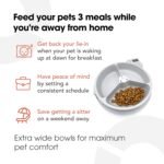 Cat Mate C300 Automatic 3 Meal Pet Feeder with Digital Timer for Cats and Small Dogs - Image 4