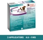Vectra 3D Flea and Tick Treatment for Dogs and Puppies Weighing 4.6-9 kg (10.1-19.8 lbs) - Tick and Flea Prevention for Dogs That Repels Mosquitoes and More with Easy Monthly Application (3 Pack) - Image 7