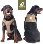 Auroth Tactical Dog Harness for Large Dogs No Pull Adjustable Pet Harness Reflective K9 Working Training Easy Control Pet Vest Military Service Dog Harnesses Army Yellow L - Image 3