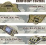 Auroth Tactical Dog Harness for Large Dogs No Pull Adjustable Pet Harness Reflective K9 Working Training Easy Control Pet Vest Military Service Dog Harnesses Army Yellow L - Image 6