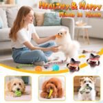 KIPRITII Plentiful Dog Toys for Small Dogs & Puppies – 23 Pack Puppy Teething Toy Set with No-Stuffing Squeaky Fox, Rope Toys & More for Boredom Relief - Image 7