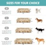 Cute Dog Bed for Small Dogs, Faux Fur Orthopedic Foam Dog Bed with Sides, Removable Washable Cover & Waterproof Lining, Comfortable Pet Couch, Tie-Dye Brown (30" L x 20" W x 6" Th) - Image 5