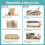 Cute Dog Bed for Small Dogs, Faux Fur Orthopedic Foam Dog Bed with Sides, Removable Washable Cover & Waterproof Lining, Comfortable Pet Couch, Tie-Dye Brown (30" L x 20" W x 6" Th) - Image 7