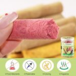 4 Flavors/110g Dehydrated Cat Treats,Natural Crunchy Cat Treats,Chew Sticks for Cats,Cats Dental Healthy and Hairball Control,(Beef,Cat Grass Salmon,Chicken Pumpkin,Chicken Dragon Fruit) - Image 7
