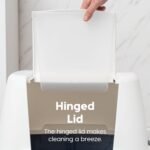 IRIS USA Cat Litter Box, Covered Litter Box with Cat Litter Scoop, Enclosed with Lid, Extra Large Kitty Litter Box, Navy - Image 5