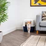 IRIS USA Cat Litter Box, Covered Litter Box with Cat Litter Scoop, Enclosed with Lid, Extra Large Kitty Litter Box, Navy - Image 10