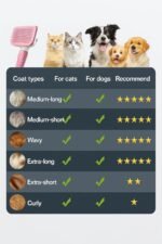 Cat grooming brush, Cat fur brush, Pet hair brush, Dog grooming brush, Dog slicker brushes for grooming, Tool Gently Removes Loose Undercoat, Brush for Pet Massage (Black) (Pink) - Image 3