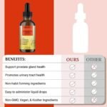 Dog Prostate Drops for Senior & Intact Male Dogs: Prostate & Urinary Tract Issues, Kidney Function, Bladder Control, UTI, Incontinence, Difficulty Urinating, Frequent Peeing - with Cranberry - Image 7