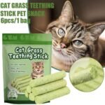 Cat Grass Teething Sticks for Indoor Cats - Natural Dried Catnip Toys, Dental Snacks, Teeth Cleaning Treats for Kittens - Image 3