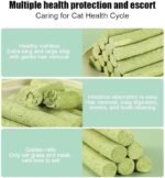 Cat Grass Teething Sticks for Indoor Cats - Natural Dried Catnip Toys, Dental Snacks, Teeth Cleaning Treats for Kittens - Image 4
