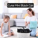 3 Pack Cat Plush Toy Set, Cute Black Cat Stuffed Animal Soft Mini Cat Keychain Gift for Kids Adults Birthday Valentines Christmas - Image 5