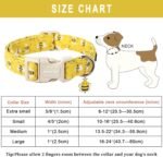 ARING PET Bees Dog Collar-Cute Dog Collar for Small Dogs, Adjustable Yellow Bees Print Pet Collars Puppy Collar for Small Medium Large Dogs - Image 5