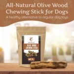 Wildfang® Olive Wood Chewing Sticks for Dogs, M – Tough Chew Toys for Aggressive Chewers, Puppy Chew Toys for Teething, Training for Chewing Muscles, Olive Wood Stick for Dogs 15–25 kg (Pack of 3) - Image 6