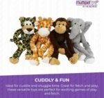 MULTIPET Swingin 19-Inch Large Plush Dog Toy with Extra Long Arms and Legs with Squeakers, Brown, L (Pack of 1), 22374-1 - Image 8