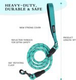 Heavy Duty Dog Leash - Durable & Reliable Pet Leash for Walking, Training & Control - Reflective for Safety - Adjustable Length - Comfortable Handle - Suitable for Large & Small Dogs (Green) - Image 3