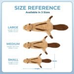 Best Pet Supplies 2-in-1 Fun Skin Stuffless Dog Squeak Toy, Small, Squirrel - Image 6